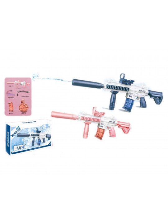 Водный пистолет ZHORYA ZY1663264 NEW M416 ELECTRIC WATER GUN (BLUE/PINK) 