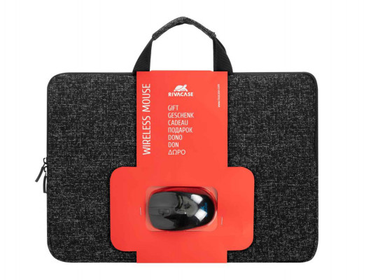 Bag for notebook RIVACASE 7916 Sleeve 15.6 (Black) + WIRELESS MOUSE 