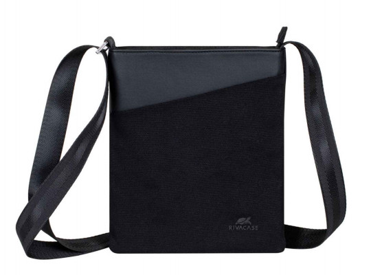 Bag for notebook RIVACASE 8509 Canvas Crossbody 8 (Black) 