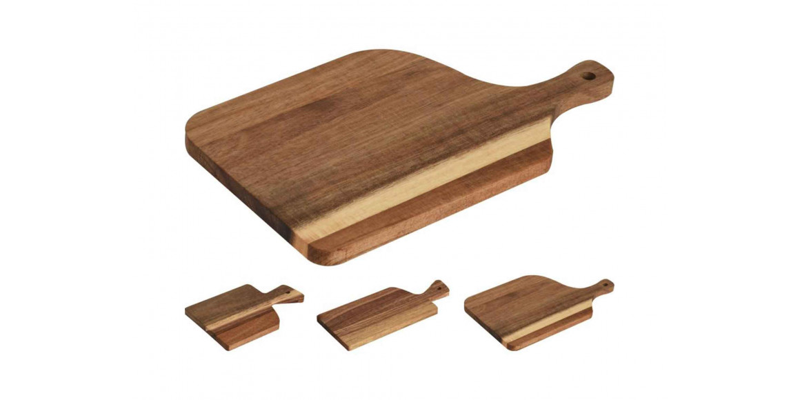 Chopping board KOOPMAN 170484260 CUTTING BOAR ACACIA WOOD 3ASS (103916) 