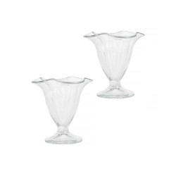 Bowl KOOPMAN 332100040 ICE CREAM COUPE GLASS SET 2PC (044257)