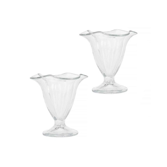 Bowl KOOPMAN 332100040 ICE CREAM COUPE GLASS SET 2PC (044257)