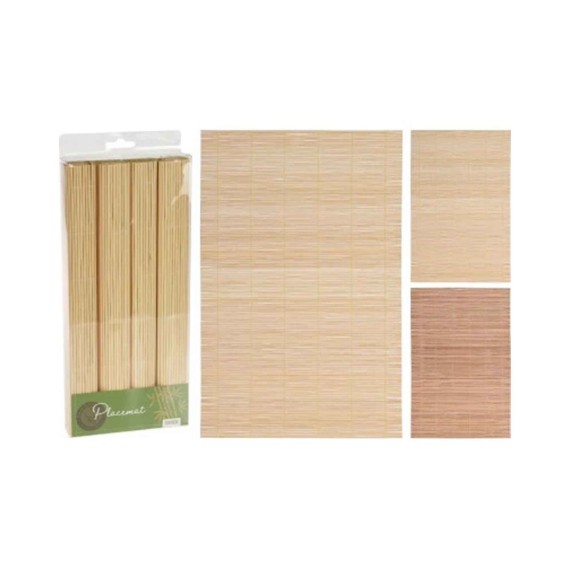 Table runner KOOPMAN 836900040 PLACEMAT BAMBOO SET 4PC 2ASS (583773) 