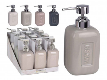 Диспенсер для жидкого мыла KOOPMAN 793000040 SOAP DISPENSER STONEWARE 4ASS (414435) 