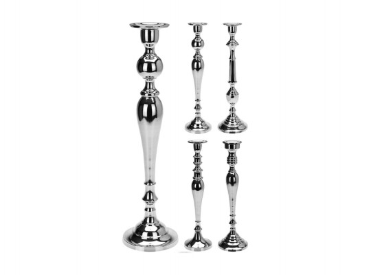 Մոմակալ KOOPMAN CANDLE HOLDER SILVER 48CM 4ASS (A04426750)