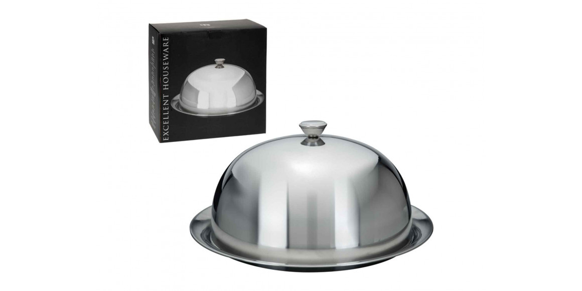 Тарелка KOOPMAN A12900010 S.STEEL BELL JAR WITH UNDER PLATE (936302) 