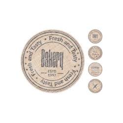 Table runner KOOPMAN B04222320 PLACEMAT JUTE DIA 38CM 4ASS (909112) 