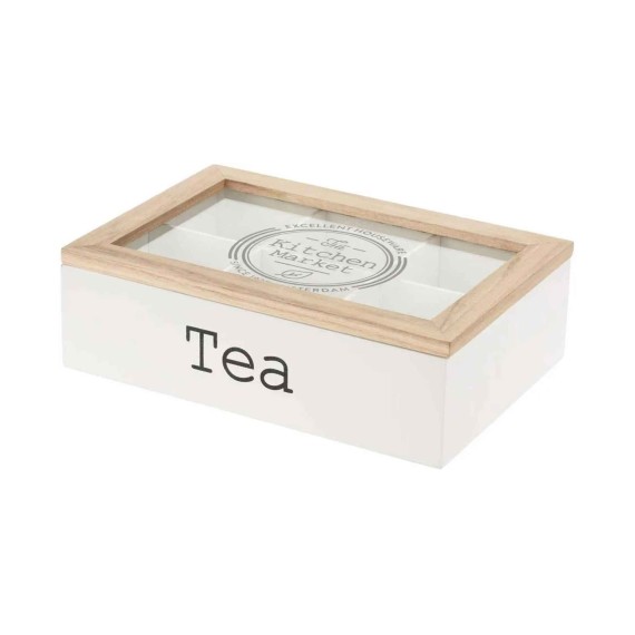 Ящики и карзины KOOPMAN HZ1931020 TEA BOX MDF 6 COMPARTMENTS (221719) 