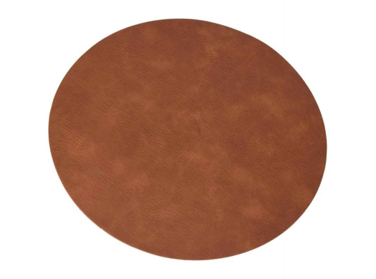 Сервировочная салфетка KOOPMAN HZ1952230 PLACEMATE PU ROUND BROWN 38CM (129220) 