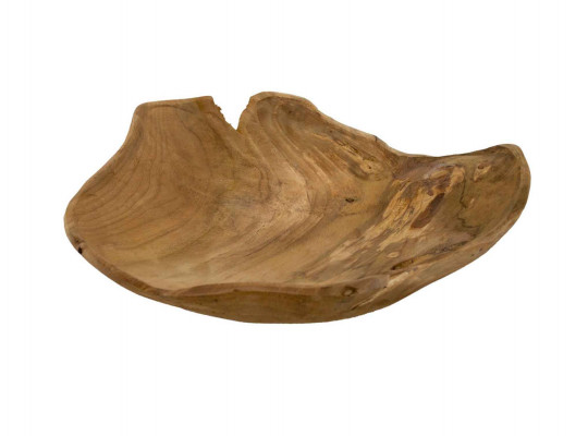 Bowl KOOPMAN J11302180 SERVING BOWL ROUND TEAK ROOT WOOD 30CM (821868) 