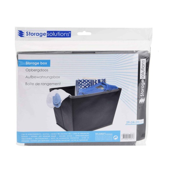 Ящики и карзины KOOPMAN CP8500280 STORAGE BOX 29x24x20CM GREY (104813) 