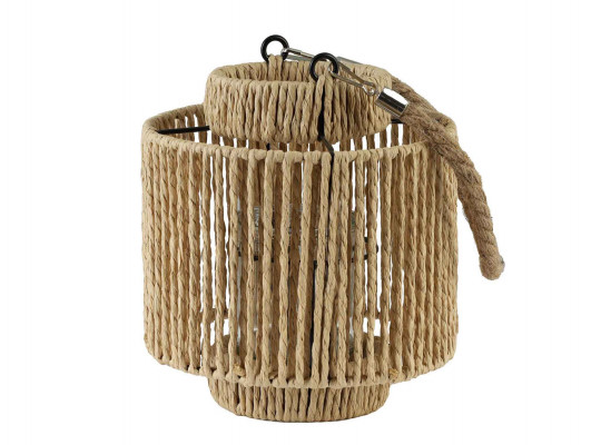 Մոմակալ KOOPMAN LANTERN NATURAL 18.5X21CM (435000970)