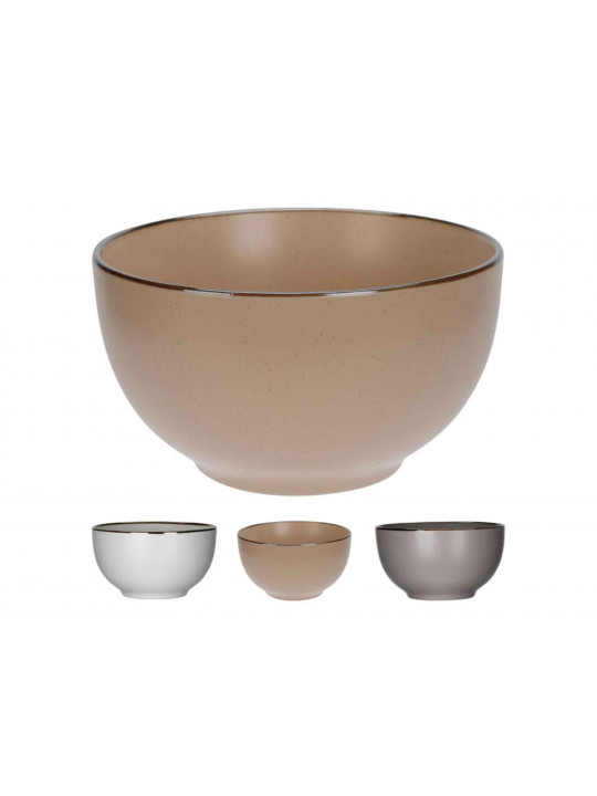 Bowl KOOPMAN Q75102480 STONEWARE 3ASS (128100) 