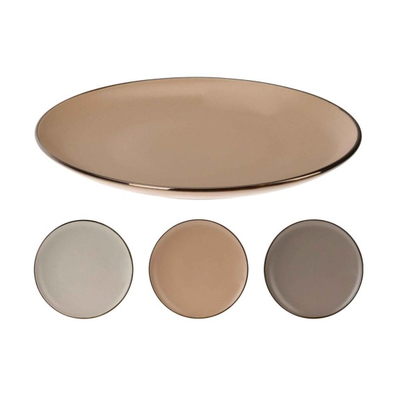 Тарелка KOOPMAN Q75102510 STONEWARE 3ASS (128292) 
