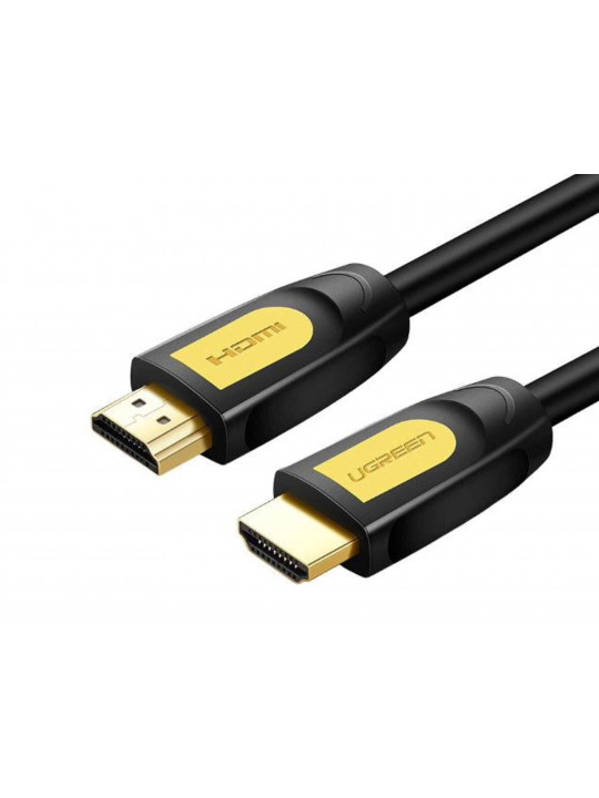 Cable UGREEN HDMI v1.4 HD101 Round Cable 1M (YL/BK) 10115