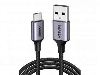 Մալուխ UGREEN USB-A to Type-C nickel plating 2m (BK) 60128