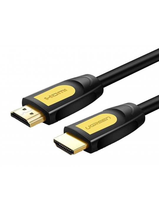 Кабели UGREEN HDMI MALE TO MALE BRAIDED CABLE 2m (YL/BK) 10129