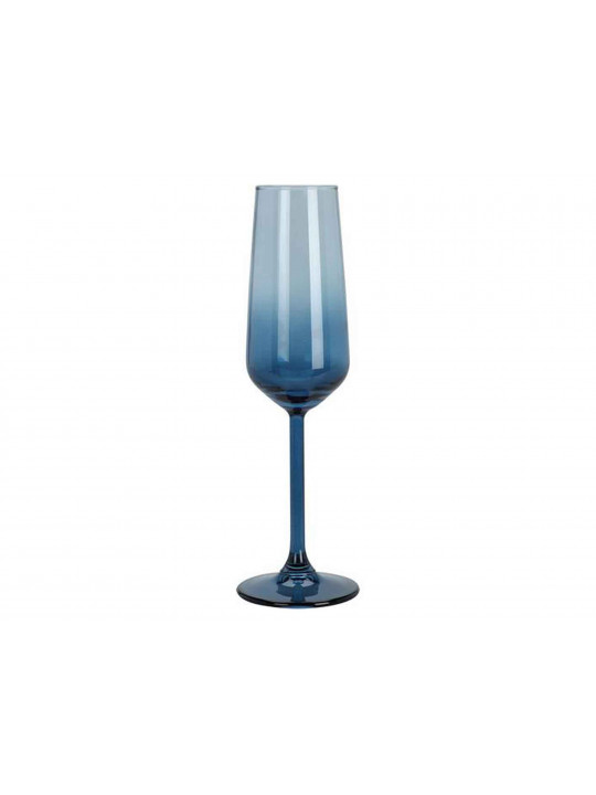 Стакан KOOPMAN 046100500 CHAMPAGNE GLASS BLUE 195ML 7303