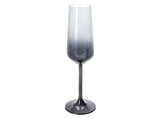 Cup KOOPMAN 046100550 CHAMPAGNE GLASS GREY 195ML 7434