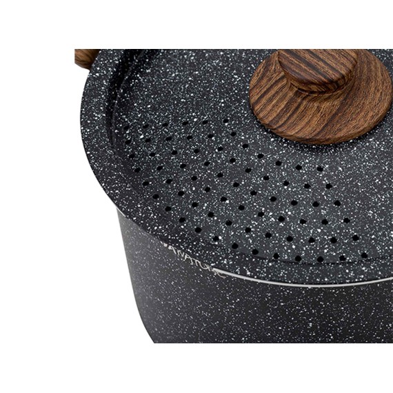 Կաթսաներ NAVA 10-144-125 STONE NATURE WITH STRAINER LID 22CM 