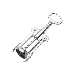 Openers PEDRINI 0033-4 CORKSCREW W/CAP LIFTER CHROMED 