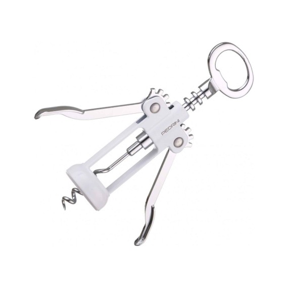 Openers PEDRINI 0055-4 CORKSCREW W/CAP LIFTER ENAMELLED 