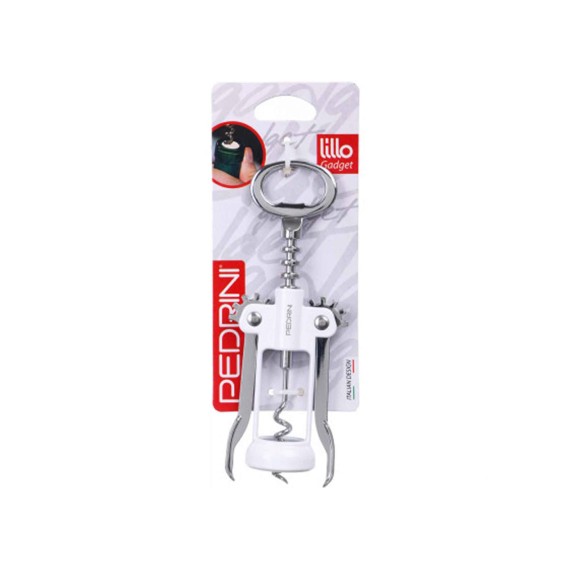 Openers PEDRINI 0055-4 CORKSCREW W/CAP LIFTER ENAMELLED 