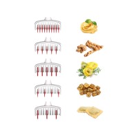 Rolling pin PEDRINI 04GD220 MULTIFUNCTION PASTRY CUTTER 