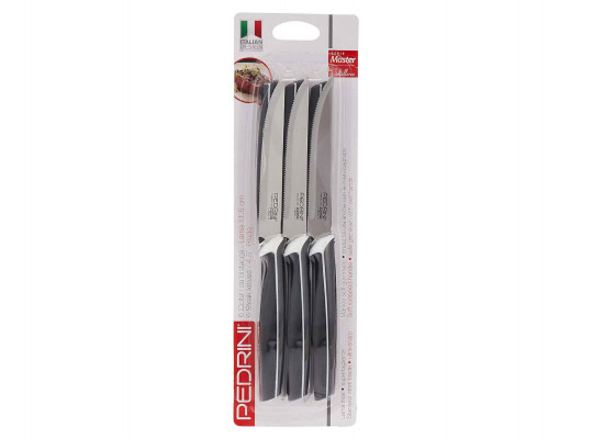 Knives and accessories PEDRINI 04GD272 FOR STEAK SET 6PC DARK GREY HANDLE 