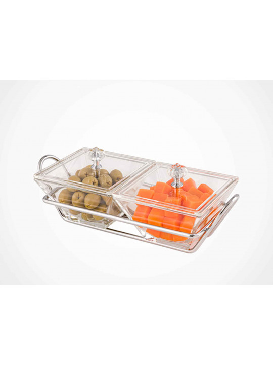 Food storage LIMON 210600 FOR SNACK SERVING 2 SECTION SQUARE (907049) 