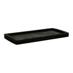 Tray KOOPMAN A66100220 MANGO WOOD BLACK 28CM (4671)