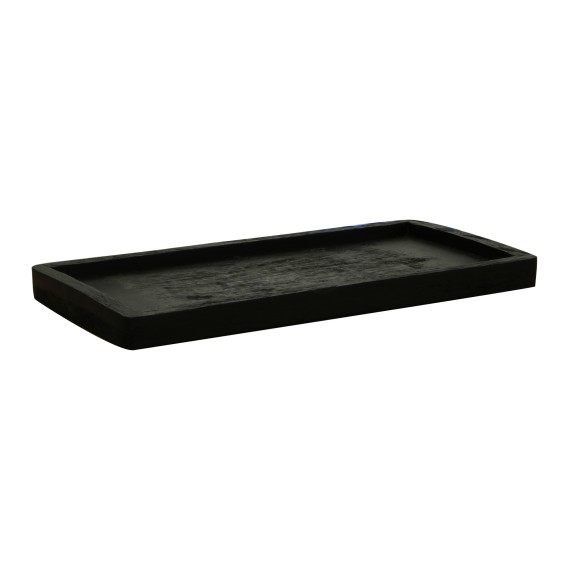 Поднос KOOPMAN A66100220 MANGO WOOD BLACK 28CM (4671)