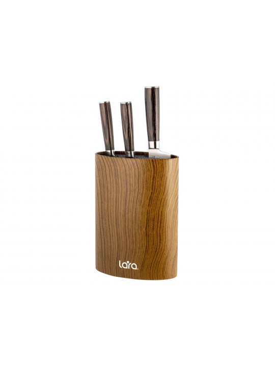 Knives and accessories LARA LR05-101 (WOOD) OVAL STAND FOR KNIVES 