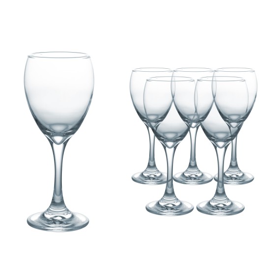 Набор стаканов LAROSE BMR3108LB WINE GLASS 6PC 310ML 