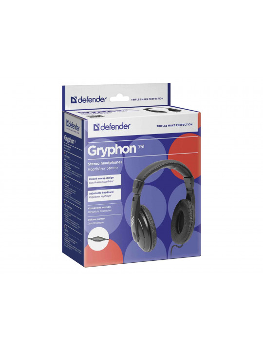 Headphone DEFENDER GRYPHON 751 (BK) 