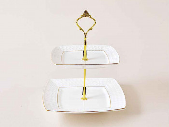Cake stand KORALL CMB0124-A TWO LEVEL SNOW QUEEN 