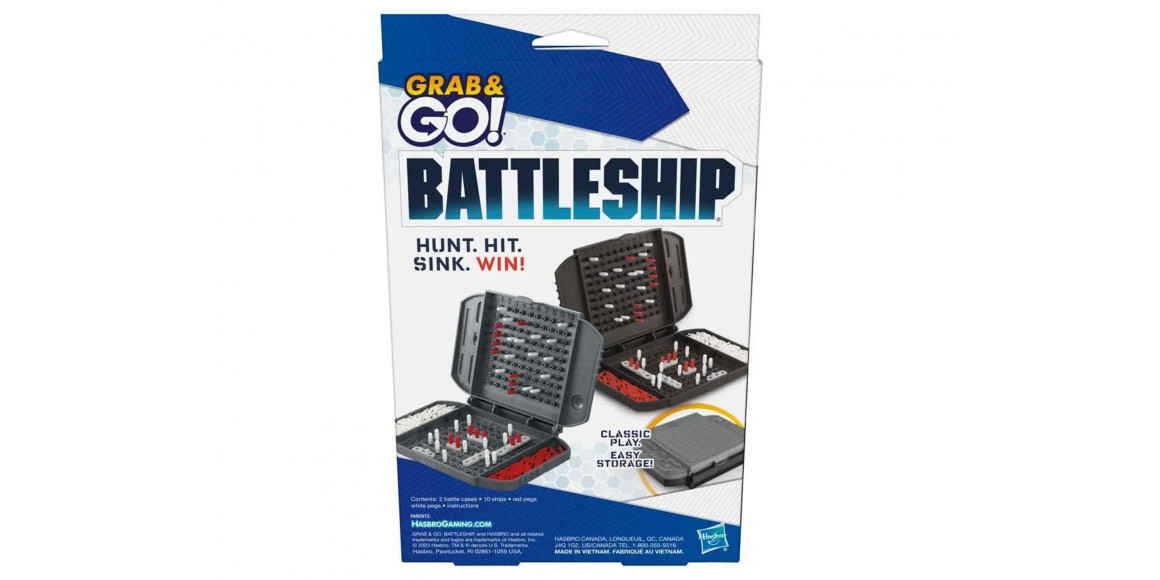 Board games HASBRO F8252 GRAB AND GO BATTLESHIP 