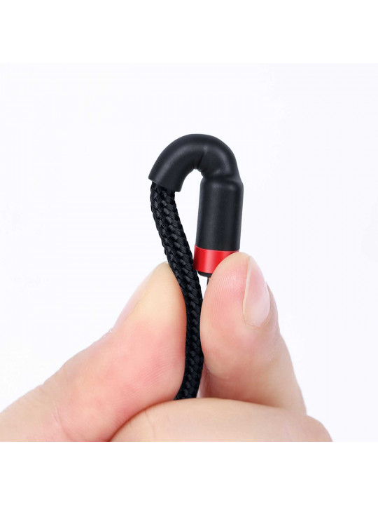 Cable BASEUS Cafule PD 2.0 60W Type-C to Type-C 1M (RD/BK) (CATKLF-G91)