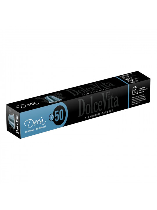 Coffee capsules DOLCE VITA ALU DECAFFEINATO 