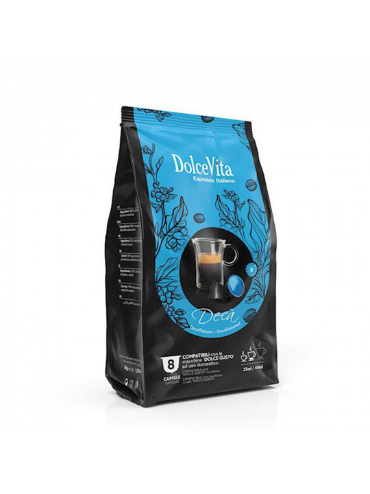 Coffee capsules DOLCE VITA DOLCE GUSTO DECAFFEINATO 