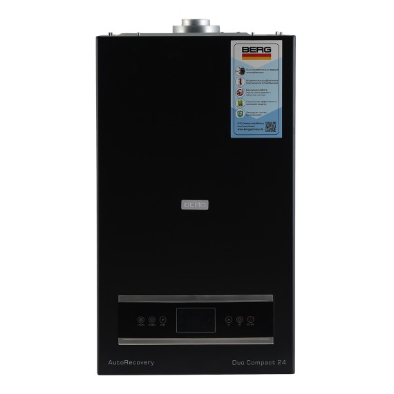 Газовый котел BERG DUO COMPACT 24 BLACK WITHOUT FLUE PIPE 