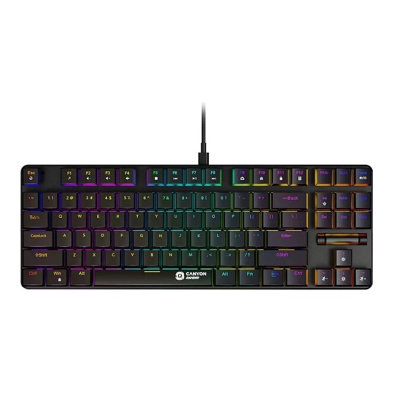 Клавиатура CANYON Cometstrike TKL GK-50 EN/RU Wired (Black) (CND-SKB50-RU)