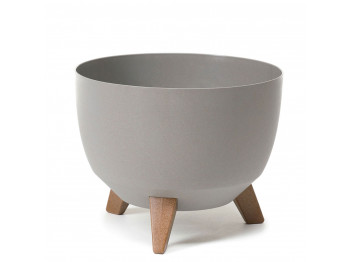 Flower pot LAMELA LA920-27 MISA ROMA ECO WOOD 290 GREY 