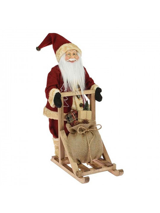 Новогодные декоративные аксессуары KOOPMAN SANTA STANDING ON SLED (987472) (ASK000830)