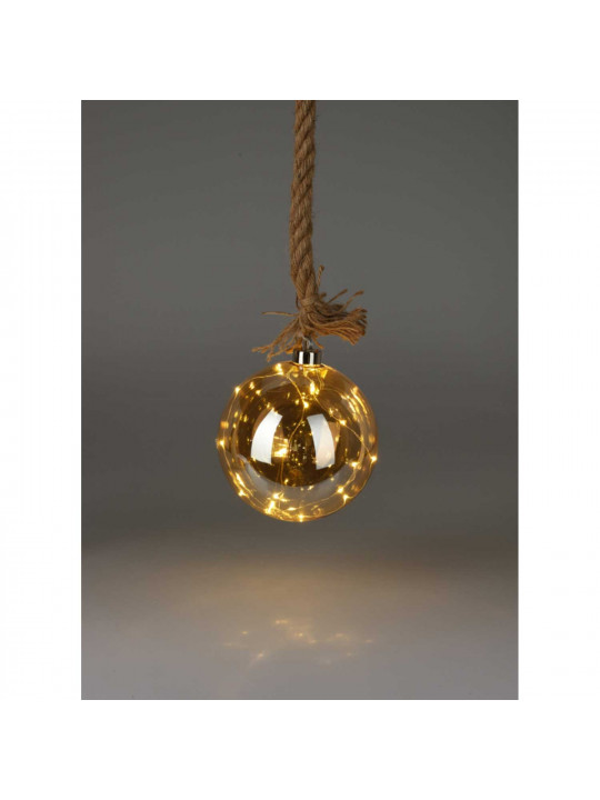 Новогодные декоративные аксессуары KOOPMAN BALL HANG DECO WITH LED 12CM (219716) (AAB200040)