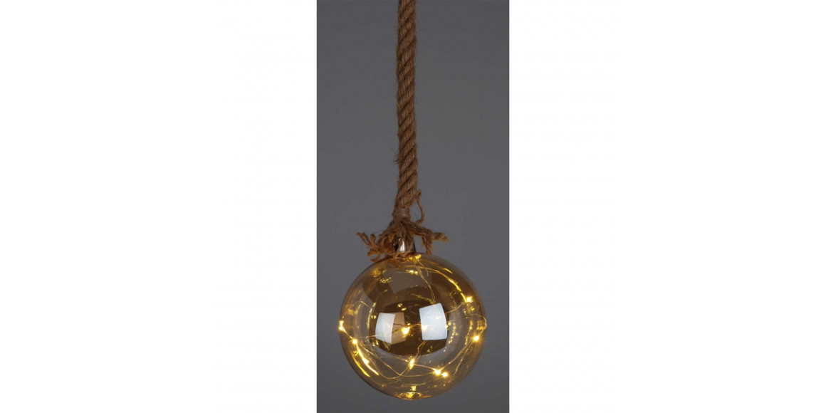 Ամանորյա դեկորատիվ առարկաներ KOOPMAN BALL HANG DECO WITH LED 12CM (219716) (AAB200040)