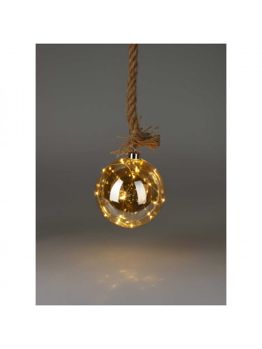 Новогодные декоративные аксессуары KOOPMAN BALL HANG DECO WITH LED 15CM (220101) (AAB200050)