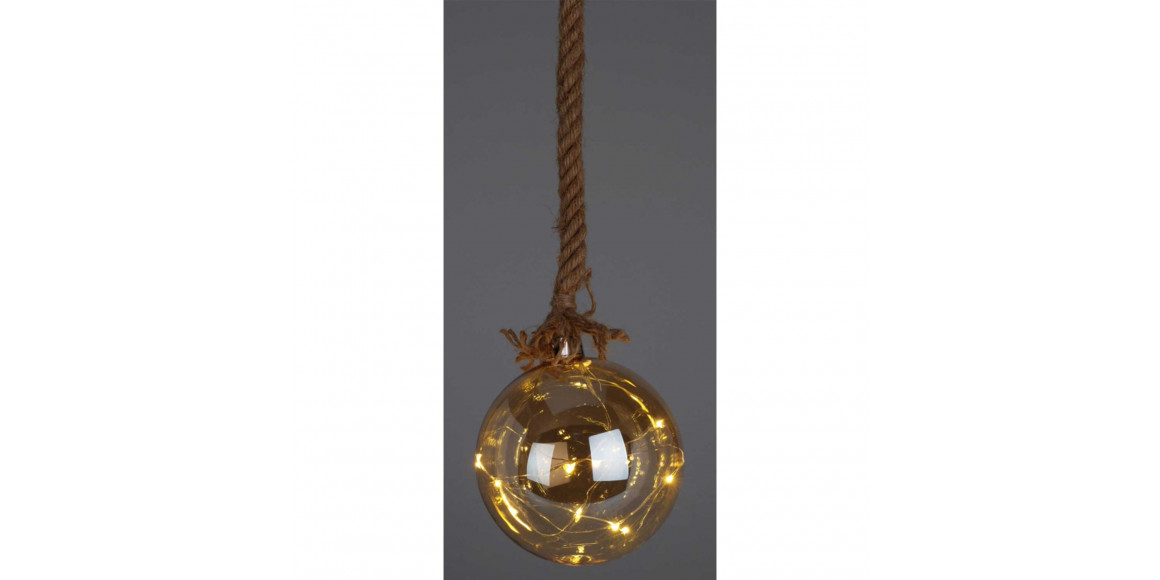 Новогодные декоративные аксессуары KOOPMAN BALL HANG DECO WITH LED 15CM (220101) (AAB200050)