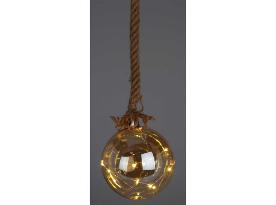 Новогодные декоративные аксессуары KOOPMAN BALL HANG DECO WITH LED 15CM (220101) (AAB200050)