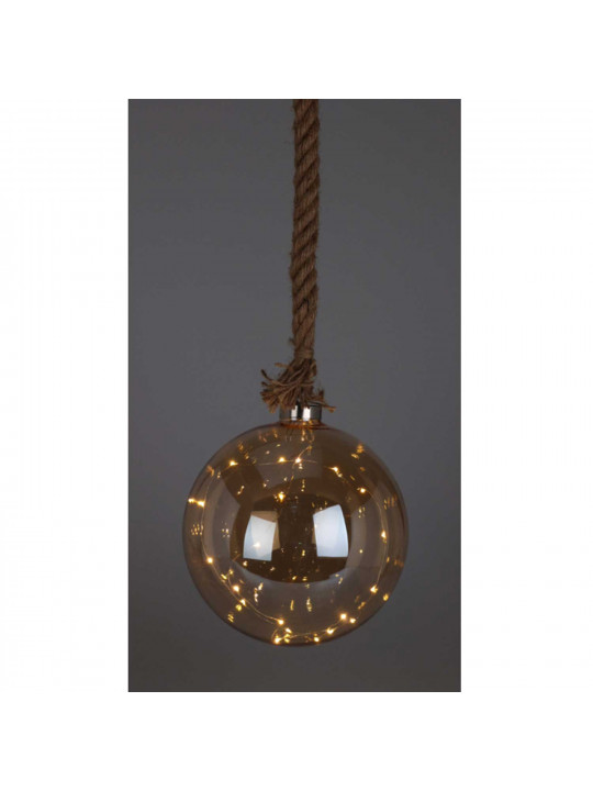 Новогодные декоративные аксессуары KOOPMAN BALL HANG DECO WITH LED 20CM (219853) (AAB200060)